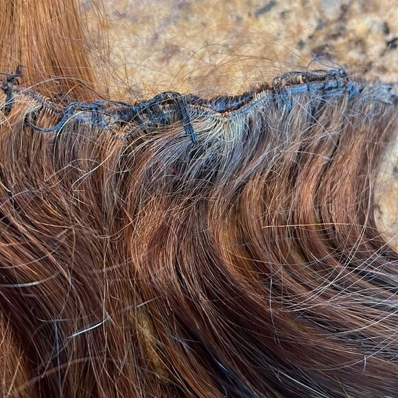 3 Rows Hand Tied Weft Hair - (2) 18” length & (1) 16” length - Picture 7 of 10